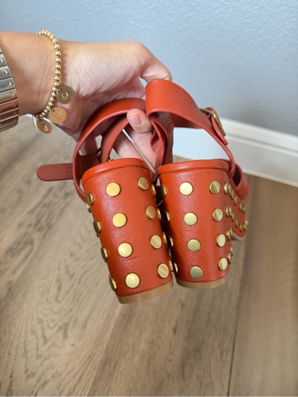 Charlotte stone Studded Platform Sandals - Picture 5 of 5
